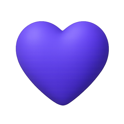 Purple heart symbolising AccessHub’s purpose